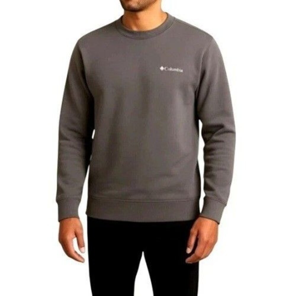Columbia Mens Crewneck Sweatshirt XL NWT City Gray Regular Fit Fleece Pullover